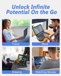 Nuflaz iPad Air 11 & Pro 11 Billentyűzetes Tok Levehető Billentyűzettel Touchpad-dal 8