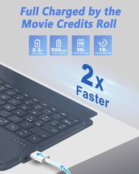 Nuflaz iPad Air 11 & Pro 11 Billentyűzetes Tok Levehető Billentyűzettel Touchpad-dal 4