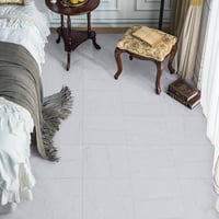 NUFLR Öntapadós PVC Padlóburkolat - Szürke-Kék Márvány Mintás Vinyl Padlólapok - Vízálló, Konyhába, Fürdőszobába - 30,5x30,5 cm, 20 db - 20pcs, White 3