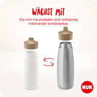 Detská fľaša na pitie NUK Mini-Me Sip pre batoľatá od 9 mesiacov, 300 ml, nepriepustná, nerozbitná, mätová/včielka 7