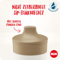 Detská fľaša na pitie NUK Mini-Me Sip pre batoľatá od 9 mesiacov, 300 ml, nepriepustná, nerozbitná, mätová/včielka 3