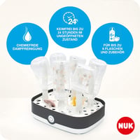 NUK Vario Express Gőzsterilizáló 6 Üveghez, 6 Perc Sterilizálás, Automata Lekapcsolás 3