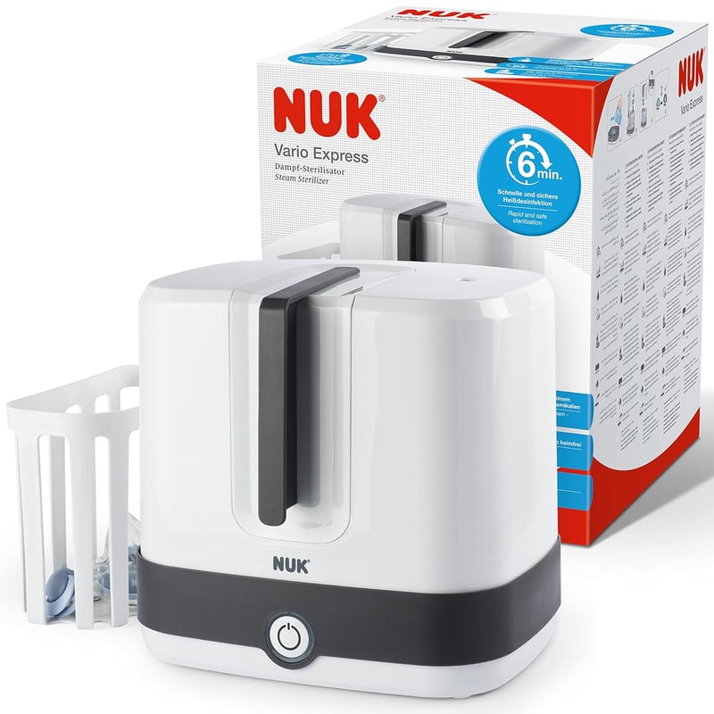NUK Vario Express Gőzsterilizáló 6 Üveghez, 6 Perc Sterilizálás, Automata Lekapcsolás