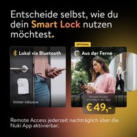 Nuki Smart Lock Go (2025) Yală Inteligentă cu Bluetooth, WiFi și conectivitate Matter, încuietoare electronică, Smartphone pe post de cheie, fără înlocuirea cilindrului 6