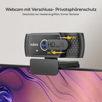 Nulaxy FHD 1080P Webkamera Beépített Mikrofonnal és Védelemmel 5