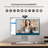 Nulaxy FHD 1080P Webkamera Beépített Mikrofonnal és Védelemmel 8