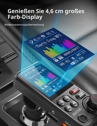 Transmițător FM Bluetooth auto Nulaxy KM30, ecran de 1,8 inchi, QC3.0, hands-free 2