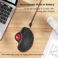 Nulea M501 Vezeték Nélküli Trackball Egér - Újratölthető Ergonomikus Kialakítás, Pontos Követés, 3 Eszköz Csatlakoztatás, Mac/Windows Kompat 5