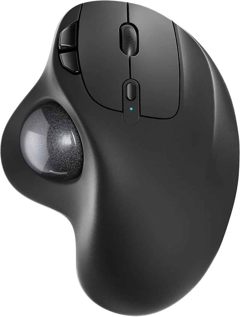 Nulea M501 Wireless Trackball Egér, Ergonomikus Újratölthető Egér