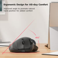 Nulea M501 Wireless Trackball Egér, Ergonomikus Újratölthető Egér 3