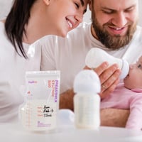 Nuliie 50 db anyatej tároló zsák 250 ml BPA-mentes önálló állású fagyasztható 9