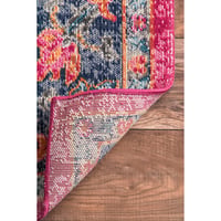 Covor persan nuLOOM RZSW04A Flora – 152 x 226 cm, roz – covor cu model floral pentru living și dormitor 4