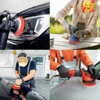 nuluxi 6db 125mm Polírozó Filc Bosch Excentercsiszoló Autó Polírozáshoz 6