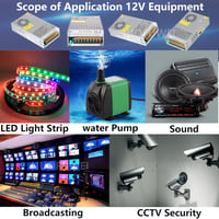 NUOFUWEI 600W 12V 50A Transzformátor LED Szalaghoz CCTV Kamerához Tápegység 6