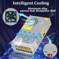 NUOFUWEI 600W 12V 50A Transzformátor LED Szalaghoz CCTV Kamerához Tápegység 3