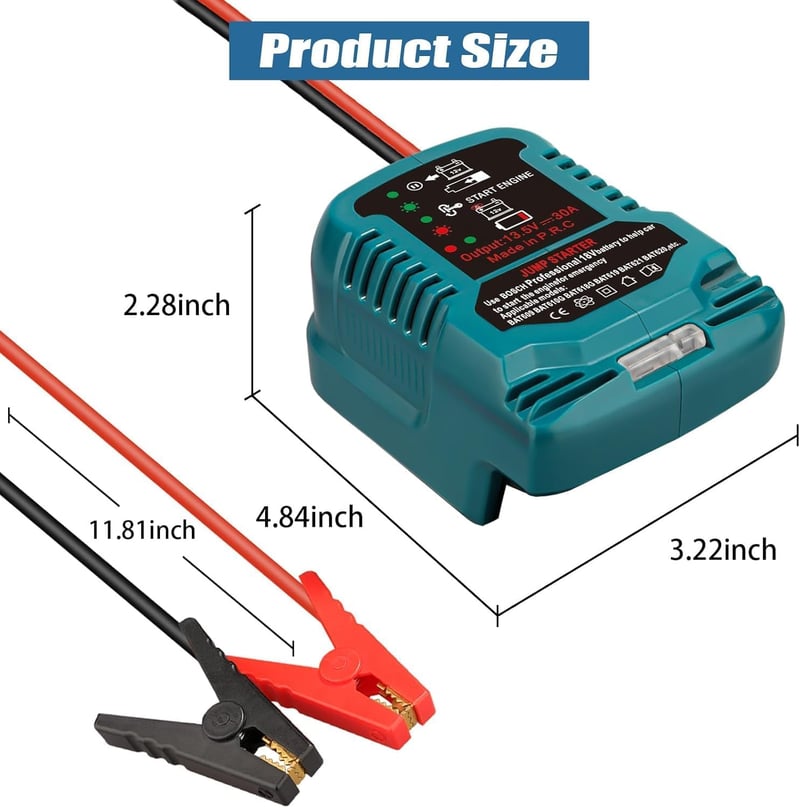 NUOGEDZ Autó Indítóegység 12V Hordozható Akkumulátor Booster Adapter