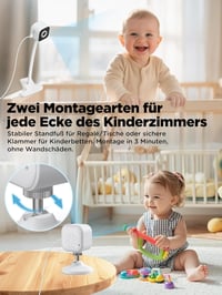 NUOTUN 1080P Babamonitor Kamerával, Éjjellátó, Kétirányú Hang, Sírásdetektálás 3