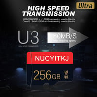 NUOYITKJ 2 buc. Card de memorie Micro SD 256 GB Class 10, card TF cu adaptor, stocare de mare viteză pentru tabletă, cameră foto, dronă 7