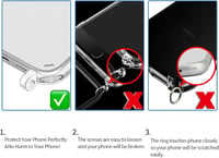Nupcknn Huawei P30 Lite láncos tok, TPU+PC, levehető zsinórral - fekete 8
