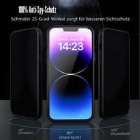 Husă Nupcknn pentru iPhone 13, 3 sticle securizate [HD+HD+Anti-Spy], magnetică cu MagSafe, spate mat transparent, carcasă de protecție subțire antisoc 4