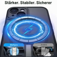 Husă Nupcknn pentru iPhone 13, 3 sticle securizate [HD+HD+Anti-Spy], magnetică cu MagSafe, spate mat transparent, carcasă de protecție subțire antisoc 9