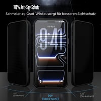 Nupcknn kryt na iPhone 17 s MagSafe, 3 tvrdenými sklami (HD a ochranné sklo proti nahliadnutiu), priehľadný matný čierny nárazuvzdorný tenký obal na telefón s ochranou fotoaparátu 4