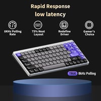 Herná klávesnica Nuphy Air75 HE s funkciou Rapid Trigger, Hall Effect, 75 % rozloženie, RGB, Hot-Swap, magnetické spínače, nízkoprofilová 2