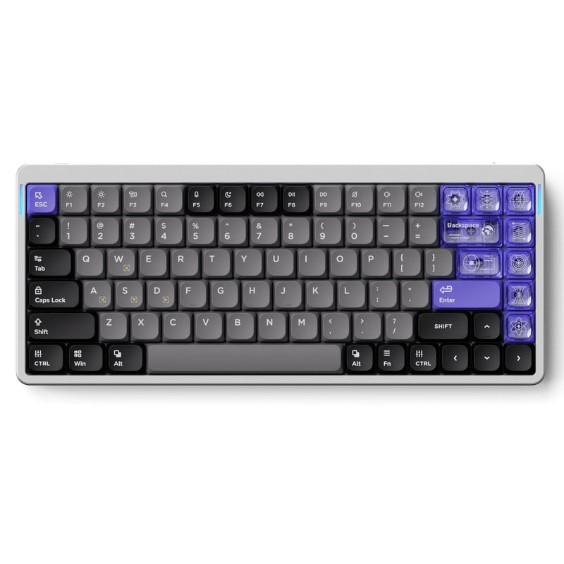 Herná klávesnica Nuphy Air75 HE s funkciou Rapid Trigger, Hall Effect, 75 % rozloženie, RGB, Hot-Swap, magnetické spínače, nízkoprofilová