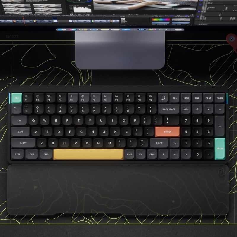 nuphy Air96 V2 Wireless Mechanikus Billentyűzet RGB, Hot-Swap, Gateron Brown