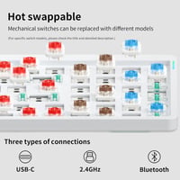 nuphy Air96 V2 Wireless Mechanikus Billentyűzet RGB, Hot-Swap, Gateron Brown 5
