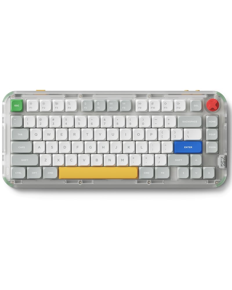 Bezdrôtová nízkoprofilová mechanická klávesnica NuPhy Air75 – 75 % rozloženie, 80 kláves, RGB, BT/2.4G/USB-C, hot-swap, PBT klávesy, spínače Silver Nano