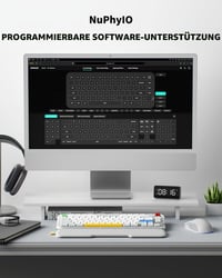 Bezdrôtová nízkoprofilová mechanická klávesnica NuPhy Air75 – 75 % rozloženie, 80 kláves, RGB, BT/2.4G/USB-C, hot-swap, PBT klávesy, spínače Silver Nano 5