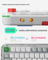 Bezdrôtová nízkoprofilová mechanická klávesnica NuPhy Air75 – 75 % rozloženie, 80 kláves, RGB, BT/2.4G/USB-C, hot-swap, PBT klávesy, spínače Silver Nano 2