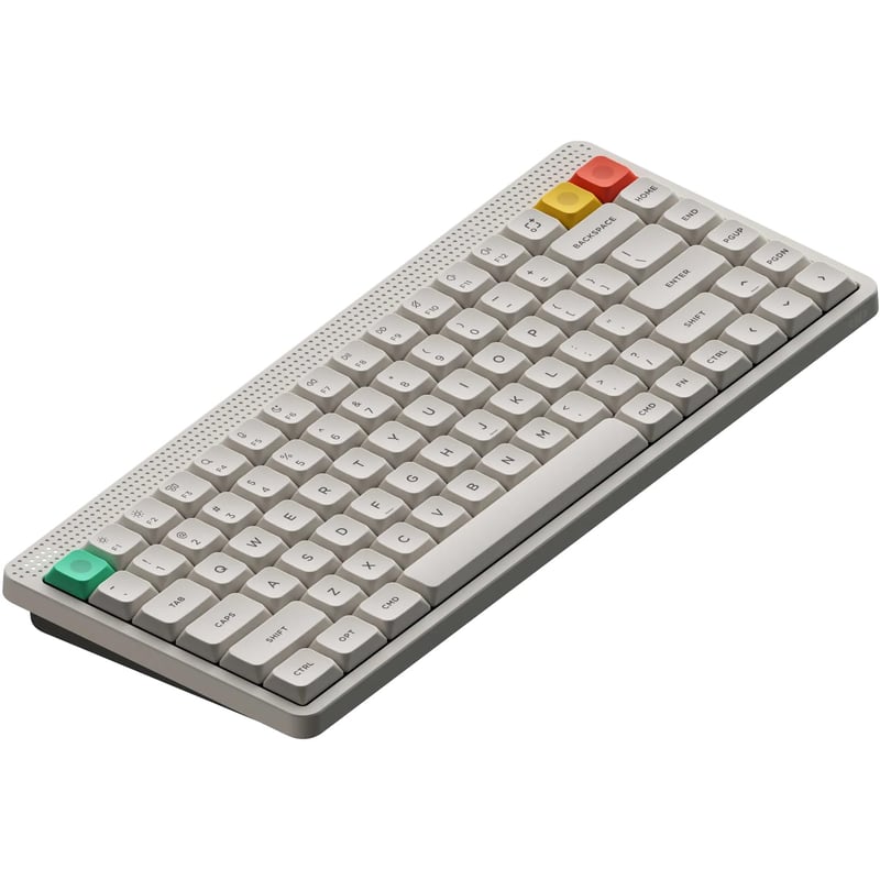 Bezdrôtová mechanická klávesnica NuPhy Node75, 75 % rozloženie, 84 kláves, Bluetooth/2,4 GHz/USB-C, dotykové gestá, PBT klávesy, hot-swap