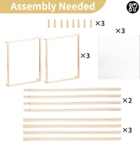 Nuptio arany váza esküvői dekorációhoz 3 db magas fém virágállvány 40-80 cm 7