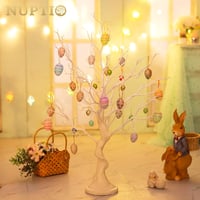 Nuptio Fehér Műfa 80 cm - Dekorációs Ágfa Esküvőre, Karácsonyra, Húsvétra, Halloweenre - Beltéri és Kültéri Díszfa Asztali Dekorációhoz 9