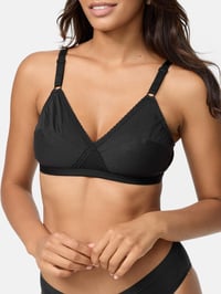 Nur Die Comfort melltartó merevítő nélkül, csipkés, puha kosaras, erős tartás - 80B méret, fekete 4