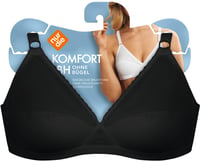 Nur Die Comfort melltartó merevítő nélkül, csipkés, puha kosaras, erős tartás - 80B méret, fekete 5