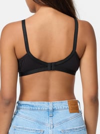 Nur Die Comfort melltartó merevítő nélkül, csipkés, puha kosaras, erős tartás - 80B méret, fekete 3