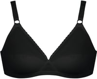 Nur Die Comfort melltartó merevítő nélkül, csipkés, puha kosaras, erős tartás - 80B méret, fekete 1