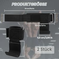 Nureeca Benzi de Susținere pentru Antrenament de Forță cu Cârlige, pentru Flotări, Tracțiuni și Ridicări de Greutăți, pentru Bărbați și Femei 2