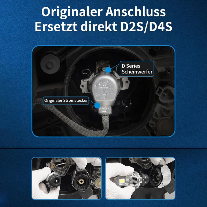 NUROTA D2S Xenon izzó 35W 6000K fehér 2db HID fényszóró