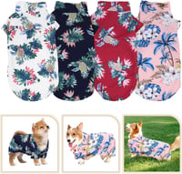 Set 4 Tricouri de Vară pentru Câini NUSITOU - Haine Respirabile pentru Animale de Companie cu Model cu Fructe 7