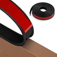 Bandă pentru protecția canturilor de mobilier NUTKIT, formă în U, autoadezivă, 20 mm x 2 m, negru, TPE, rezistentă la apă 9