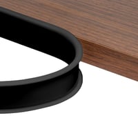 Bandă pentru protecția canturilor de mobilier NUTKIT, formă în U, autoadezivă, 20 mm x 2 m, negru, TPE, rezistentă la apă 1