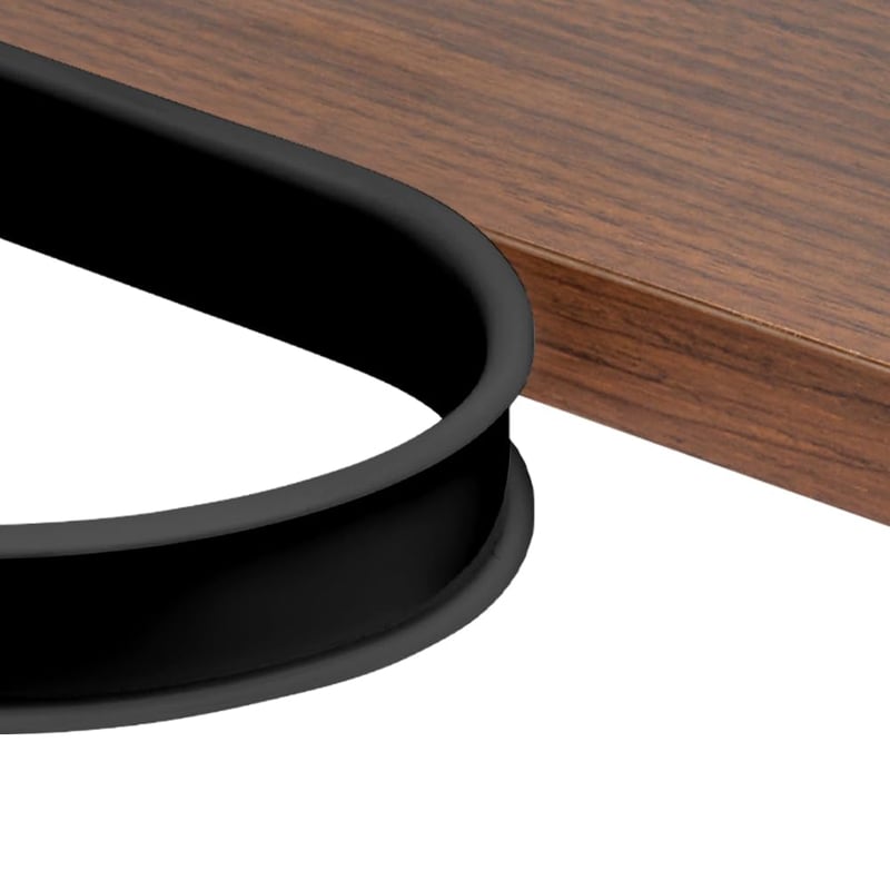 Bandă pentru protecția canturilor de mobilier NUTKIT, formă în U, autoadezivă, 20 mm x 2 m, negru, TPE, rezistentă la apă