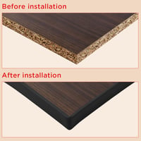 Bandă pentru protecția canturilor de mobilier NUTKIT, formă în U, autoadezivă, 20 mm x 2 m, negru, TPE, rezistentă la apă 7