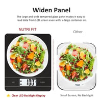 NUTRI FIT Digitális Konyhai Mérleg Magas Pontosságú Elektronikus Tészta Kaparóval 4