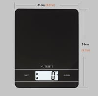 NUTRI FIT Digitális Konyhai Mérleg Magas Pontosságú Elektronikus Tészta Kaparóval 9