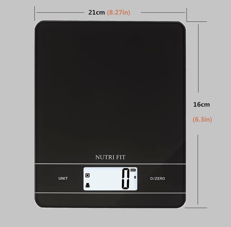 NUTRI FIT Digitális Konyhai Mérleg Magas Pontosságú Elektronikus Tészta Kaparóval